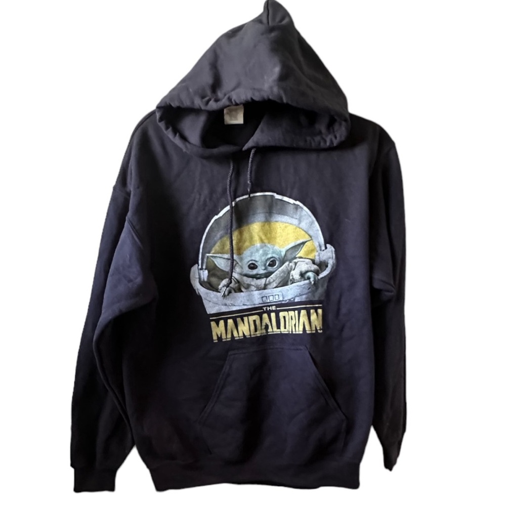 Disney STAR WARS Mandalorian Grogu The Child Baby Yoda Hoodie Adult M